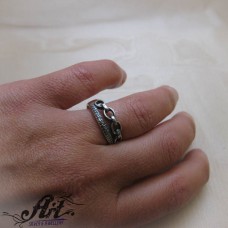 Сребърен дамски пръстен R-977